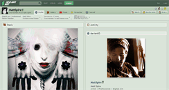 Desktop Screenshot of mattspire.deviantart.com