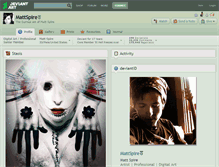 Tablet Screenshot of mattspire.deviantart.com