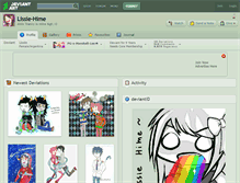 Tablet Screenshot of lissie-hime.deviantart.com