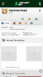 Mobile Screenshot of hammie-head.deviantart.com