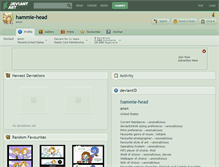 Tablet Screenshot of hammie-head.deviantart.com