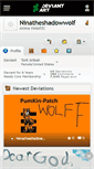 Mobile Screenshot of ninatheshadowwolf.deviantart.com