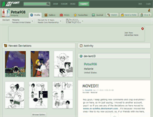 Tablet Screenshot of petsa908.deviantart.com
