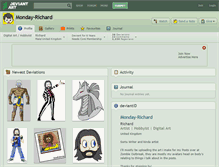 Tablet Screenshot of monday-richard.deviantart.com