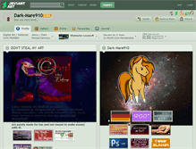 Tablet Screenshot of dark-mare910.deviantart.com