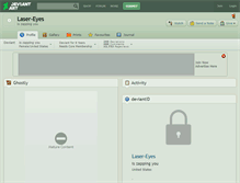 Tablet Screenshot of laser-eyes.deviantart.com
