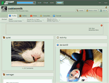 Tablet Screenshot of cookiesnmilk.deviantart.com