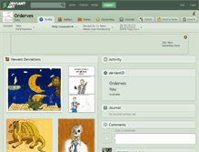 Tablet Screenshot of orderves.deviantart.com