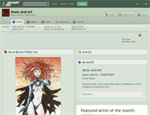 Tablet Screenshot of music-and-art.deviantart.com