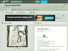 Tablet Screenshot of anime-manga-goddess.deviantart.com