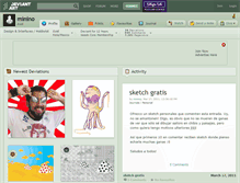 Tablet Screenshot of minino.deviantart.com