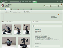 Tablet Screenshot of magegahell.deviantart.com
