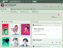Tablet Screenshot of johnheliomustdie.deviantart.com