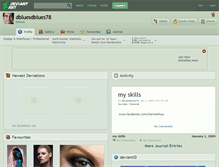 Tablet Screenshot of dbluesdblues78.deviantart.com