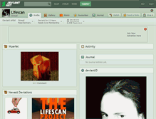 Tablet Screenshot of lifescan.deviantart.com