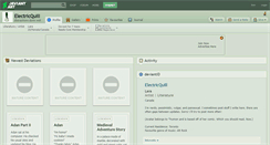Desktop Screenshot of electricquill.deviantart.com