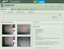 Tablet Screenshot of animalcreator.deviantart.com