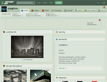 Tablet Screenshot of creativvv.deviantart.com