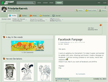 Tablet Screenshot of friedavanraevels.deviantart.com