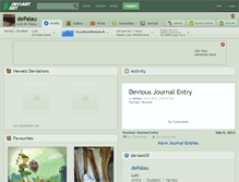 Tablet Screenshot of depalau.deviantart.com
