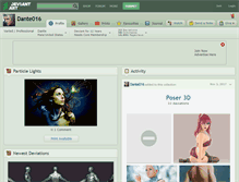 Tablet Screenshot of dante016.deviantart.com