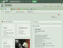 Tablet Screenshot of islendingur.deviantart.com