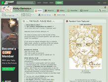 Tablet Screenshot of kinky-demons.deviantart.com