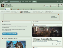 Tablet Screenshot of deivcalviz.deviantart.com