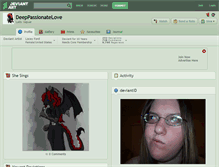 Tablet Screenshot of deeppassionatelove.deviantart.com