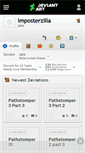 Mobile Screenshot of imposterzilla.deviantart.com