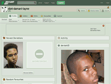 Tablet Screenshot of djet-damani-layne.deviantart.com
