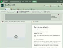 Tablet Screenshot of ghostrider2007.deviantart.com