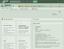 Tablet Screenshot of bookmen.deviantart.com