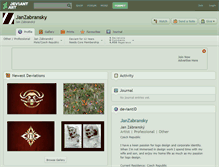 Tablet Screenshot of janzabransky.deviantart.com