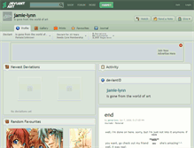 Tablet Screenshot of jamie-lynn.deviantart.com