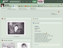 Tablet Screenshot of cerera.deviantart.com