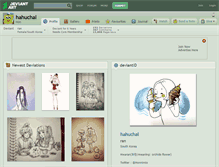 Tablet Screenshot of hahuchal.deviantart.com