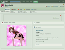 Tablet Screenshot of depresionist.deviantart.com