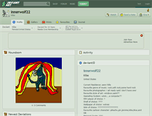 Tablet Screenshot of innerwolf22.deviantart.com