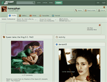 Tablet Screenshot of honeyphan.deviantart.com