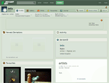 Tablet Screenshot of letix.deviantart.com