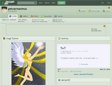 Tablet Screenshot of petwarmaximus.deviantart.com