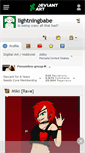 Mobile Screenshot of lightningbabe.deviantart.com