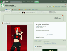 Tablet Screenshot of lightningbabe.deviantart.com