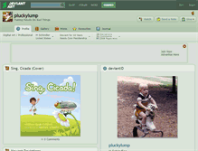 Tablet Screenshot of pluckylump.deviantart.com