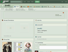 Tablet Screenshot of jtrod02.deviantart.com