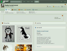 Tablet Screenshot of husky-lover4-ever.deviantart.com