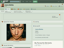 Tablet Screenshot of joana-batista.deviantart.com