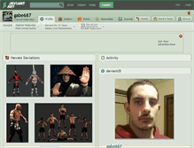 Tablet Screenshot of gabe687.deviantart.com