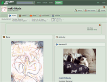 Tablet Screenshot of maki-hikada.deviantart.com